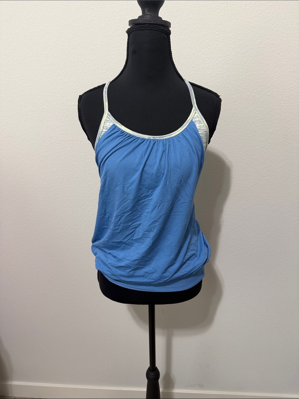 lululemon athletica Light Blue Tank with Silver Accents B2